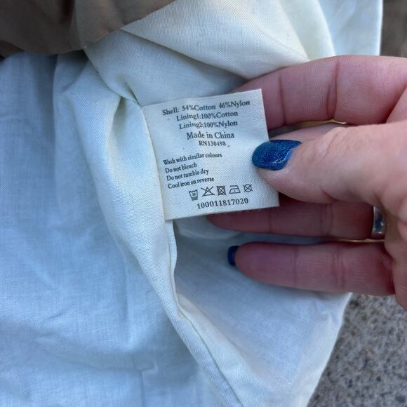 Jack Wills Great Britain Khaki Tan Hooded Jacket SMALL - Picture 6 of 8